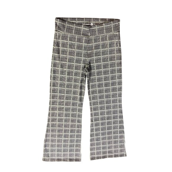 Betabrand Pants Womens XL Long (Tall) Plaid Wide Leg Pull-On Stretch - Picture 3 of 16